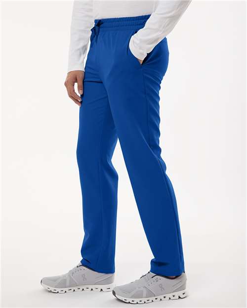 Jaanuu M20001 Men's Rhodes Everyday Straight-Leg Scrub Pants - Royal Blue - model side
