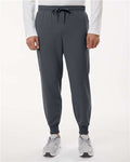 Jaanuu M20002 Men's Osmo 8-Pocket Scrub Joggers - Carbon Grey - model front