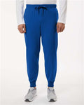 Jaanuu M20002 Men's Osmo 8-Pocket Scrub Joggers - Royal Blue - model front