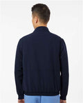 Jaanuu M60001 Men's Wolfe Everyday Full-Zip 6-Pocket Scrub Jacket - Midnight Navy - model back