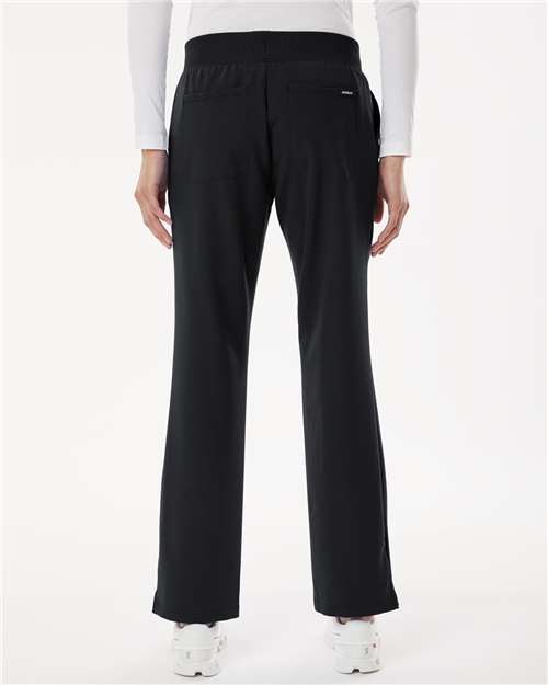 Jaanuu W20001 Women's Xenos Essential Knit-Waist Scrub Pants - Black - model back