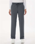 Jaanuu W20001 Women's Xenos Essential Knit-Waist Scrub Pants - Carbon Grey - model front