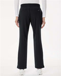 Jaanuu W20001P Women's Petite Sizes Xenos Essential Knit-Waist Scrub Pants - Black - model back