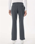 Jaanuu W20001P Women's Petite Sizes Xenos Essential Knit-Waist Scrub Pants - Carbon Grey - model back