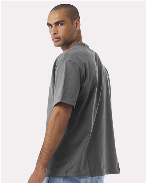 BELLA + CANVAS 4610 Unisex 7.5 oz Heavyweight Tee - Asphalt - model back