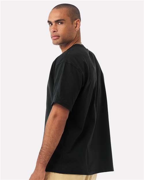 BELLA + CANVAS 4610 Unisex 7.5 oz Heavyweight Tee - Black - model back