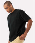 BELLA + CANVAS 4610 Unisex 7.5 oz Heavyweight Tee - Black - model side