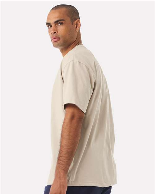 BELLA + CANVAS 4610 Unisex 7.5 oz Heavyweight Tee - Dust - model side