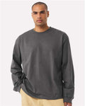 BELLA + CANVAS 4651 Unisex 7.5 oz Heavyweight Long Sleeve Tee - Asphalt - model front