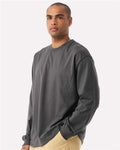 BELLA + CANVAS 4651 Unisex 7.5 oz Heavyweight Long Sleeve Tee - Asphalt - model side