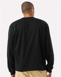 BELLA + CANVAS 4651 Unisex 7.5 oz Heavyweight Long Sleeve Tee - Black - model back