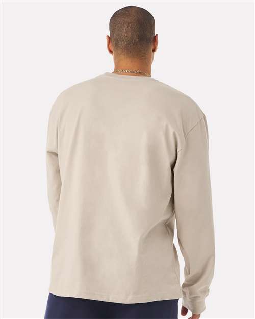 BELLA + CANVAS 4651 Unisex 7.5 oz Heavyweight Long Sleeve Tee - Dust - model back