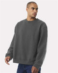 BELLA + CANVAS 4711 Unisex 10 oz. Heavyweight Crewneck Sweatshirt - Asphalt - model side