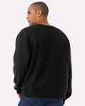 BELLA + CANVAS 4711 Unisex 10 oz. Heavyweight Crewneck Sweatshirt - Black - model back