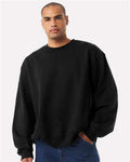 BELLA + CANVAS 4711 Unisex 10 oz. Heavyweight Crewneck Sweatshirt - Black - model front
