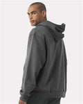 BELLA + CANVAS 4719 Unisex 10 oz. Heavyweight Hoodie Sweatshirt - Asphalt - model back