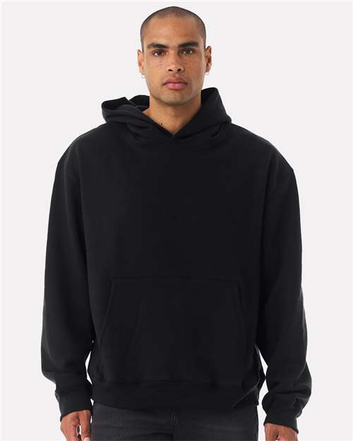 BELLA + CANVAS 4719 Unisex 10 oz. Heavyweight Hoodie Sweatshirt - Black - model front