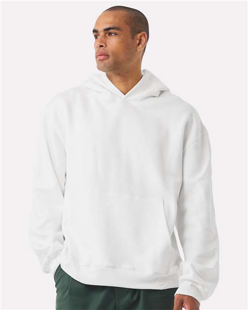 BELLA + CANVAS 4719 Unisex 10 oz. Heavyweight Hoodie Sweatshirt - White - model front