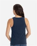 Next Level 3933 Women's Cotton Tank - Midnight Navy - model back
