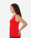 Next Level 3933 Women's Cotton Tank - Red - model side