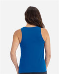 Next Level 3933 Women's Cotton Tank - Royal - model back