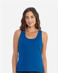 Next Level 3933 Women's Cotton Tank - Royal - model front