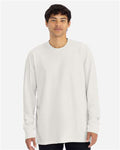 Next Level 7211 Unisex Heavyweight Long Sleeve T-Shirt - Bone - model front