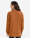 Next Level 7211 Unisex Heavyweight Long Sleeve T-Shirt - Clay - model back