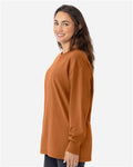 Next Level 7211 Unisex Heavyweight Long Sleeve T-Shirt - Clay - model side