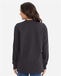 Next Level 7211 Unisex Heavyweight Long Sleeve T-Shirt - Graphite Black - model back