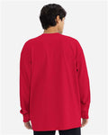 Next Level 7211 Unisex Heavyweight Long Sleeve T-Shirt - Red - model back