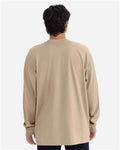 Next Level 7211 Unisex Heavyweight Long Sleeve T-Shirt - Tan - model back