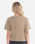 Next Level 1580 Women's Ideal Crop Top - Tan - model back