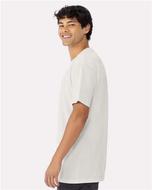 Next Level 3600 Unisex Cotton T-Shirt - Bone - model side