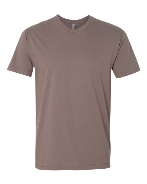Next Level 3600 Unisex Cotton T-Shirt - Shiitake - flat front