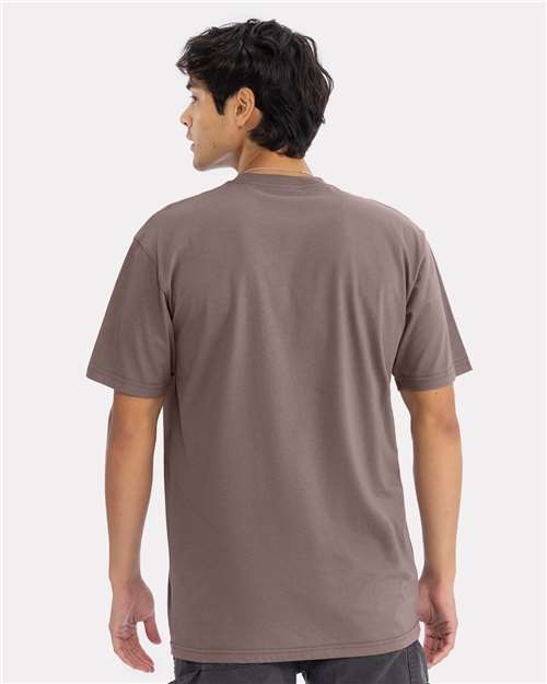 Next Level 3600 Unisex Cotton T-Shirt - Shiitake - model back