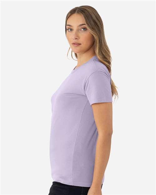 Next Level 3910 Women's Cotton Relaxed T-Shirt - Lavender - model side