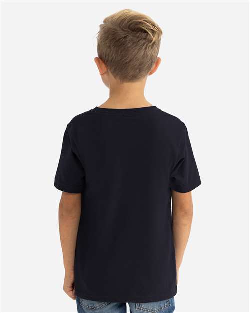 Next Level 6310 Youth Triblend T-Shirt - Black - model back