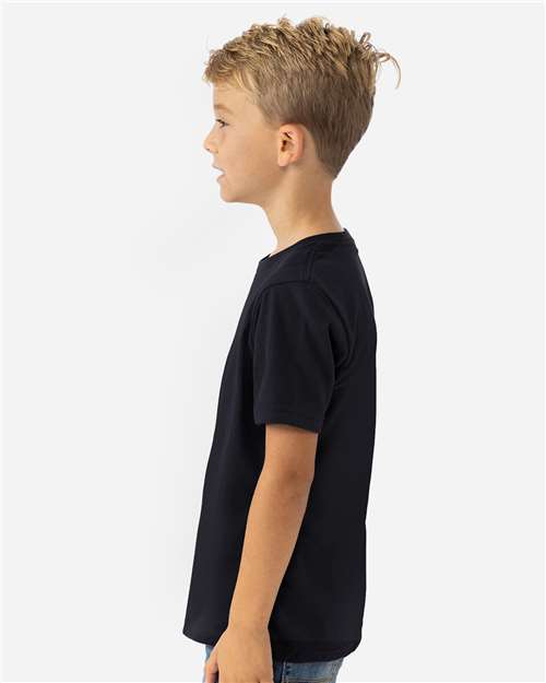 Next Level 6310 Youth Triblend T-Shirt - Black - model side