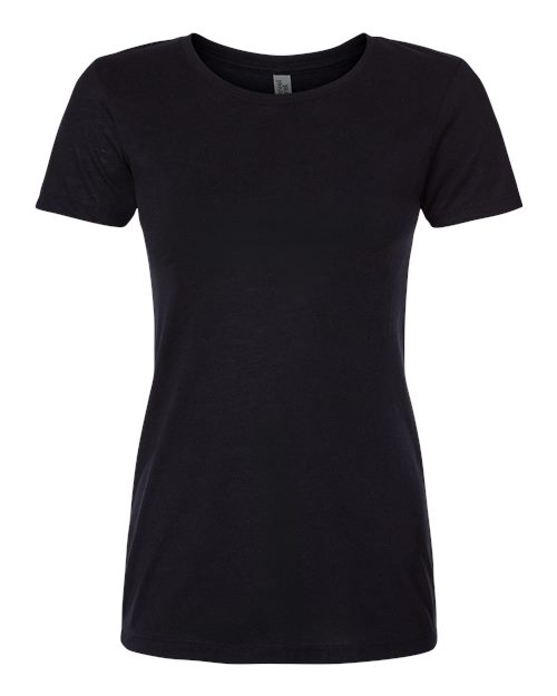 Next Level 6710 Women’s Triblend T-Shirt - Black - flat front