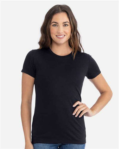 Next Level 6710 Women’s Triblend T-Shirt - Black - model front