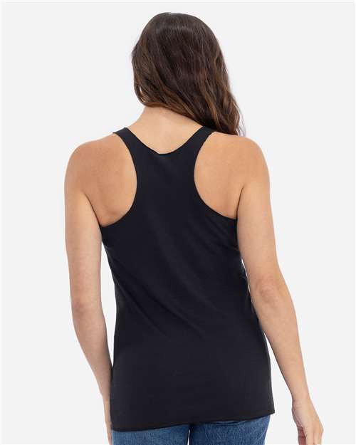 Next Level 6733 Women’s Triblend Racerback Tank - Black - model back