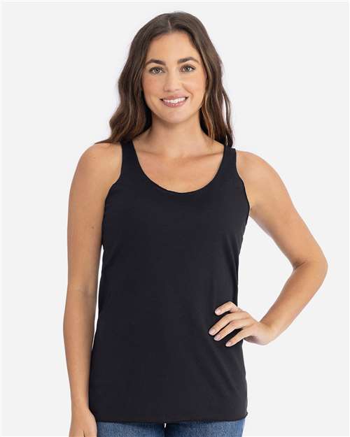 Next Level 6733 Women’s Triblend Racerback Tank - Black - model front