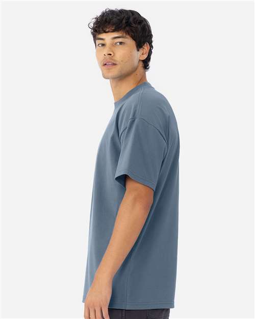 Next Level 7200 Heavyweight T-Shirt - Blue Jean - model side
