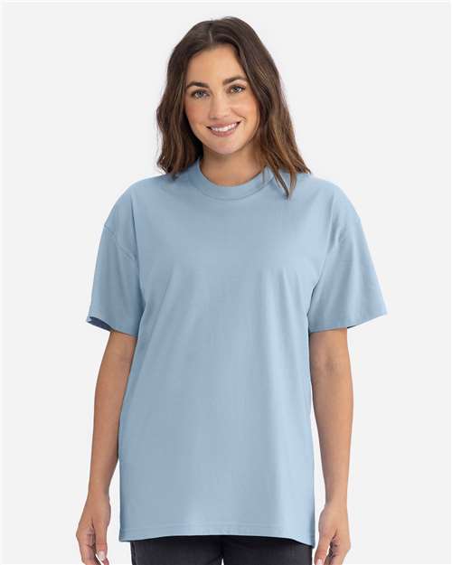 Next Level 7200 Heavyweight T-Shirt - Stonewash Denim - model front