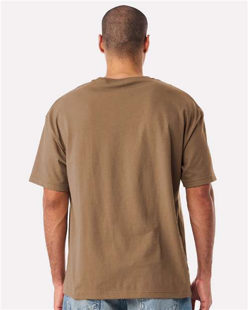 Bella + Canvas 3010 6 oz. Heavyweight Tee - Vintage Brown - model back