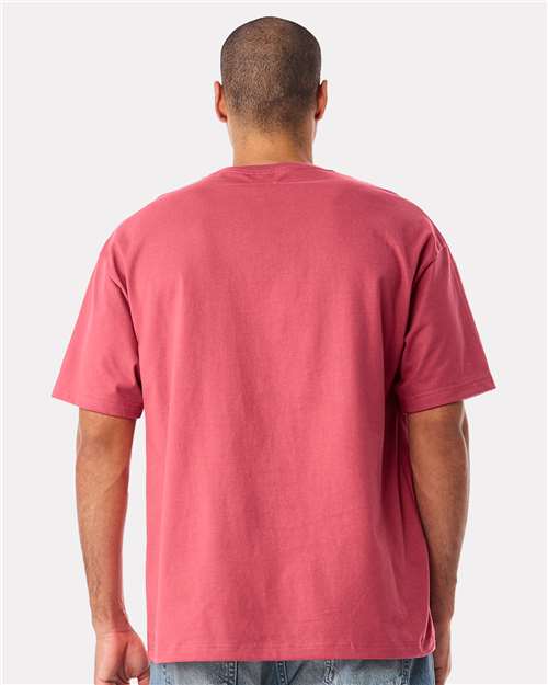 Bella + Canvas 3010 6 oz. Heavyweight Tee - Vintage Red - model back