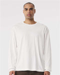 BELLA + CANVAS 3511 6 oz. Heavyweight Long Sleeve Tee - Vintage White - model front