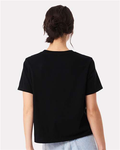 BELLA + CANVAS 6110 Women's 6 oz. Heavyweight Tee - Black - model back