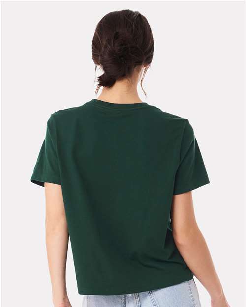 BELLA + CANVAS 6110 Women's 6 oz. Heavyweight Tee - Forest - model back